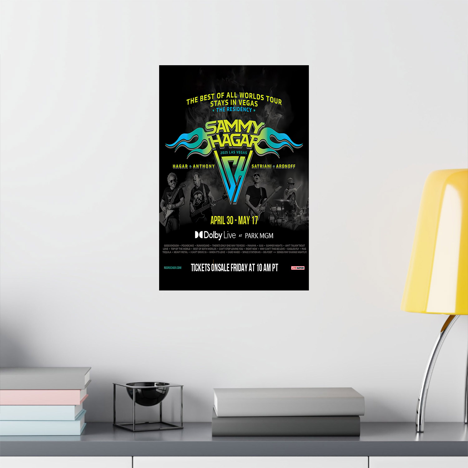 Sammy Hagar's 'best Of All Worlds' Tour To Return As Las Vegas 2025 Poster