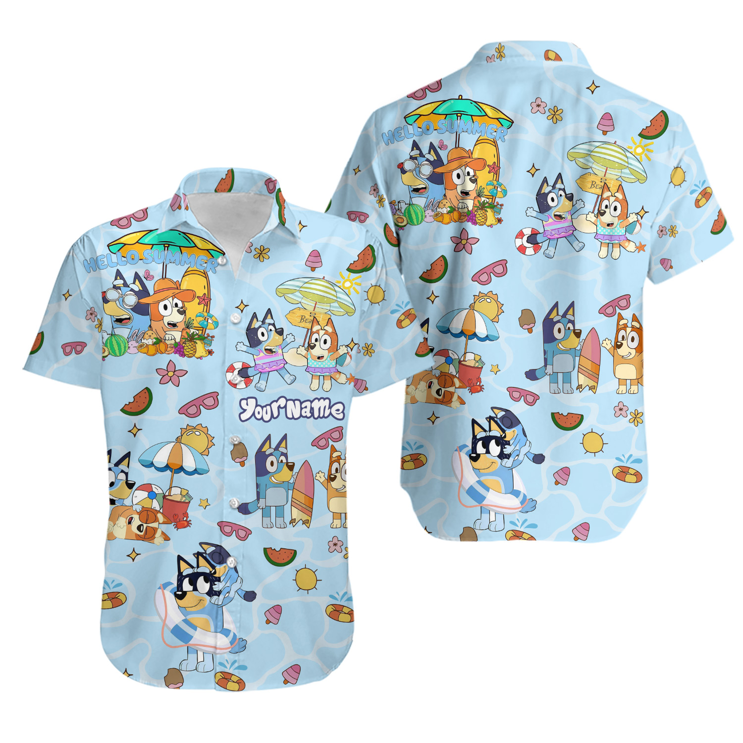 Custom Blueydad Hawaiian Shirt And Short