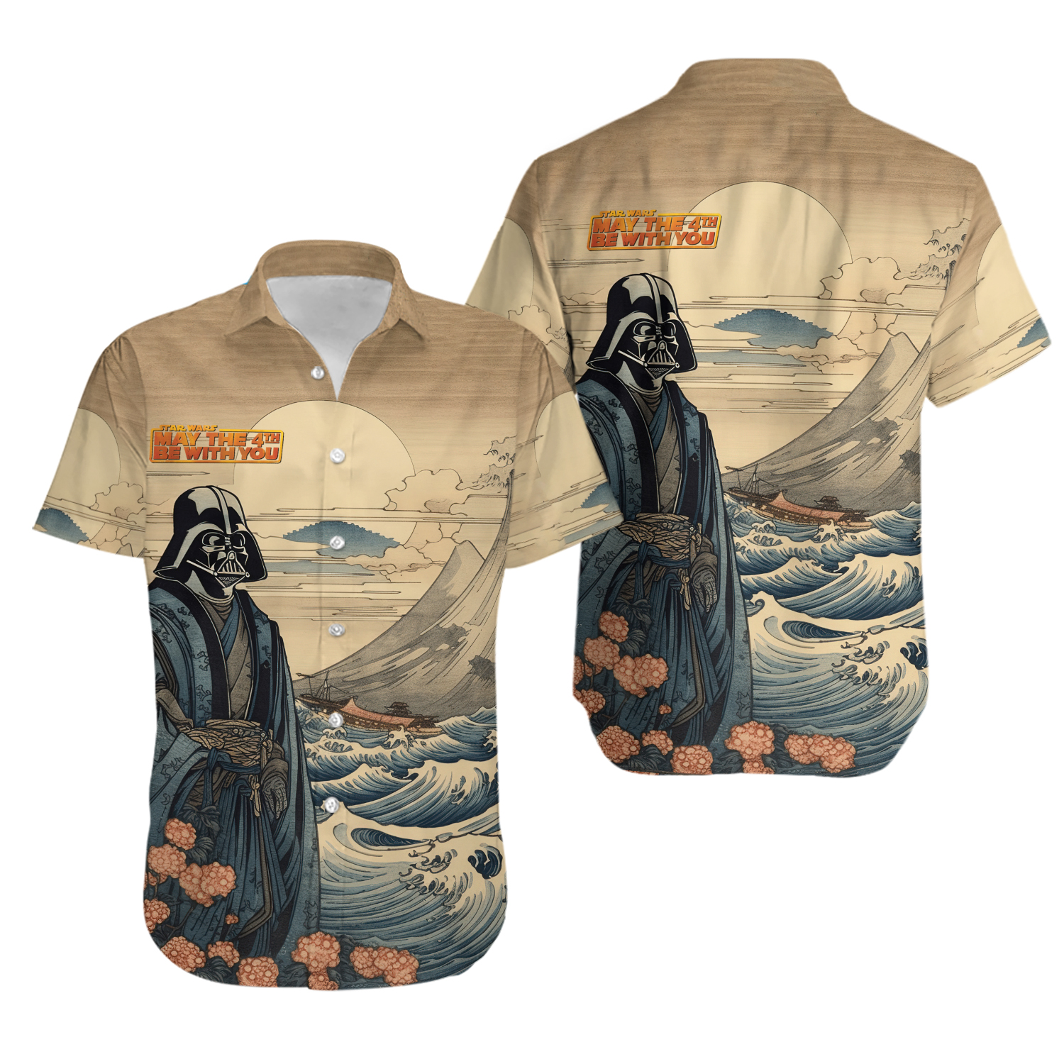 Starr Warss Button Up Shirt, Darthh Vaderr Hawaiian Shirt, Sci-fi Gifts For Vader Lovers