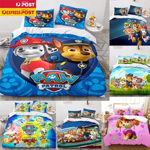 Paw Patrol Bedding Set Duvet Covers Pillowcases Single Double Queen