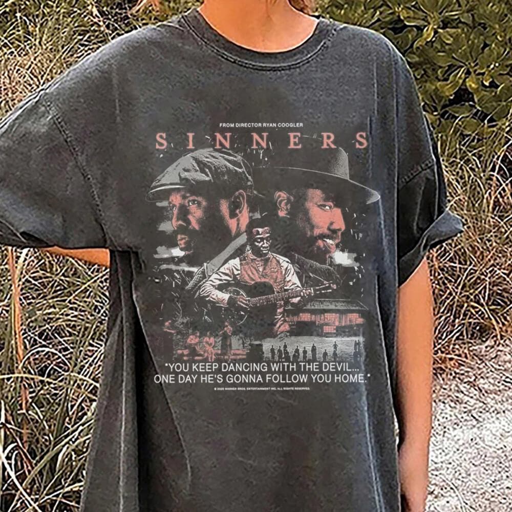 Sinners 2025 Movie V3 Shirt, Dancing With Devil Aesthetic Movie Lover