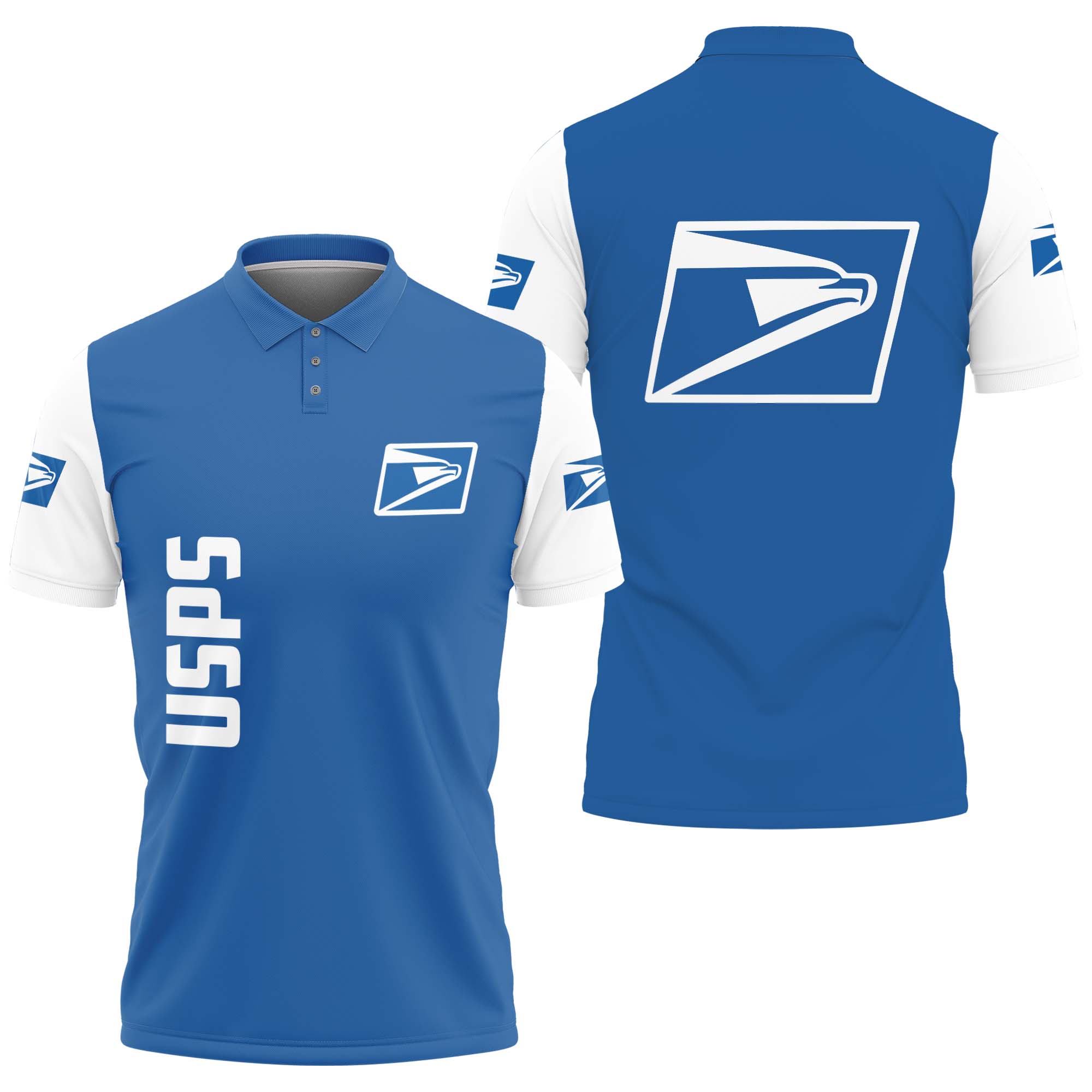 Postal Service Polo Shirt, United Sps 3d Printed Polo Shirt