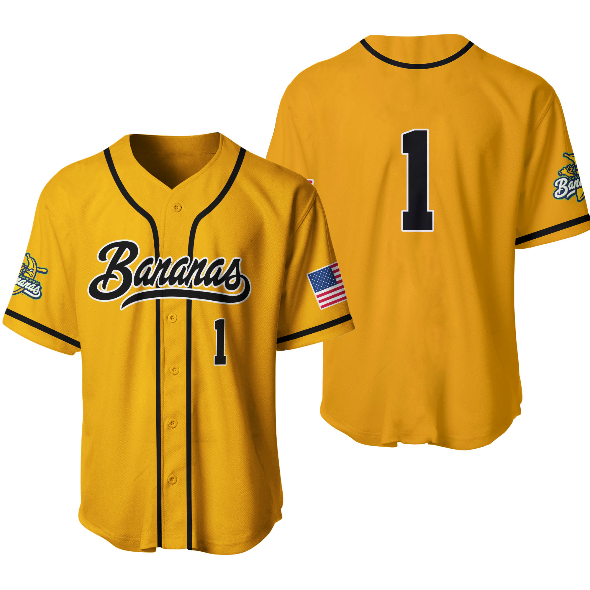 Savannah Bananas Baseball Jersey Men's Size