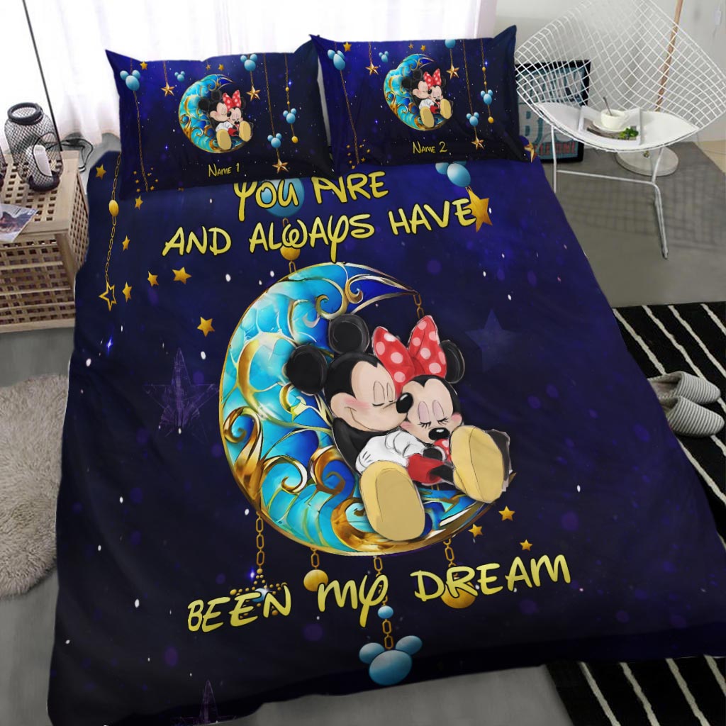 Personalized Mickeyy &amp; Minniee You Are And Always Have Been 3d Quilt Bedding Set