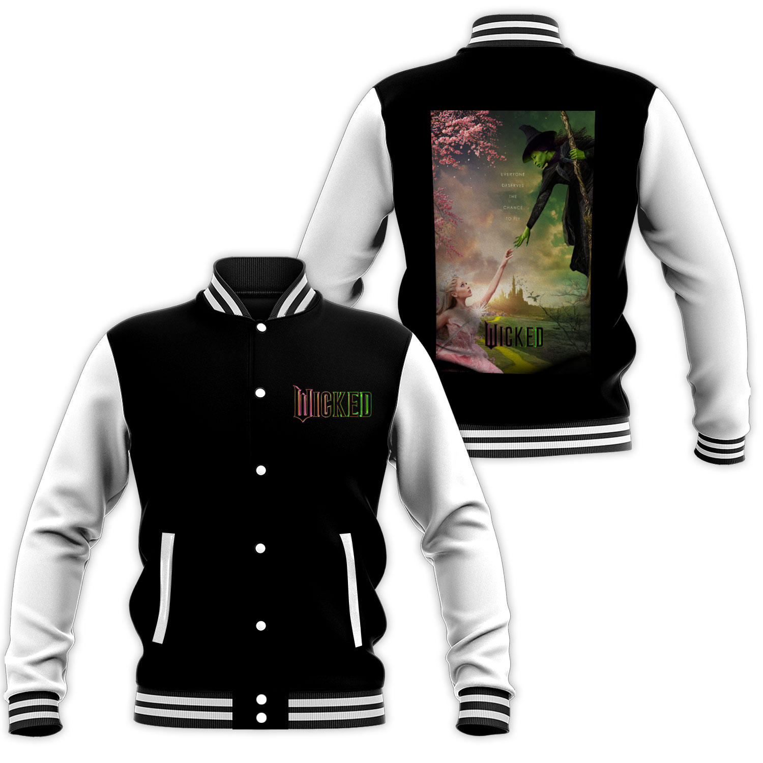 Wicked Movie Baseball Jacket