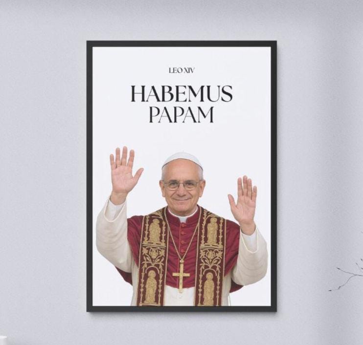 New Pope Leo Xiv Poster, Pope Robert Prevost Poster