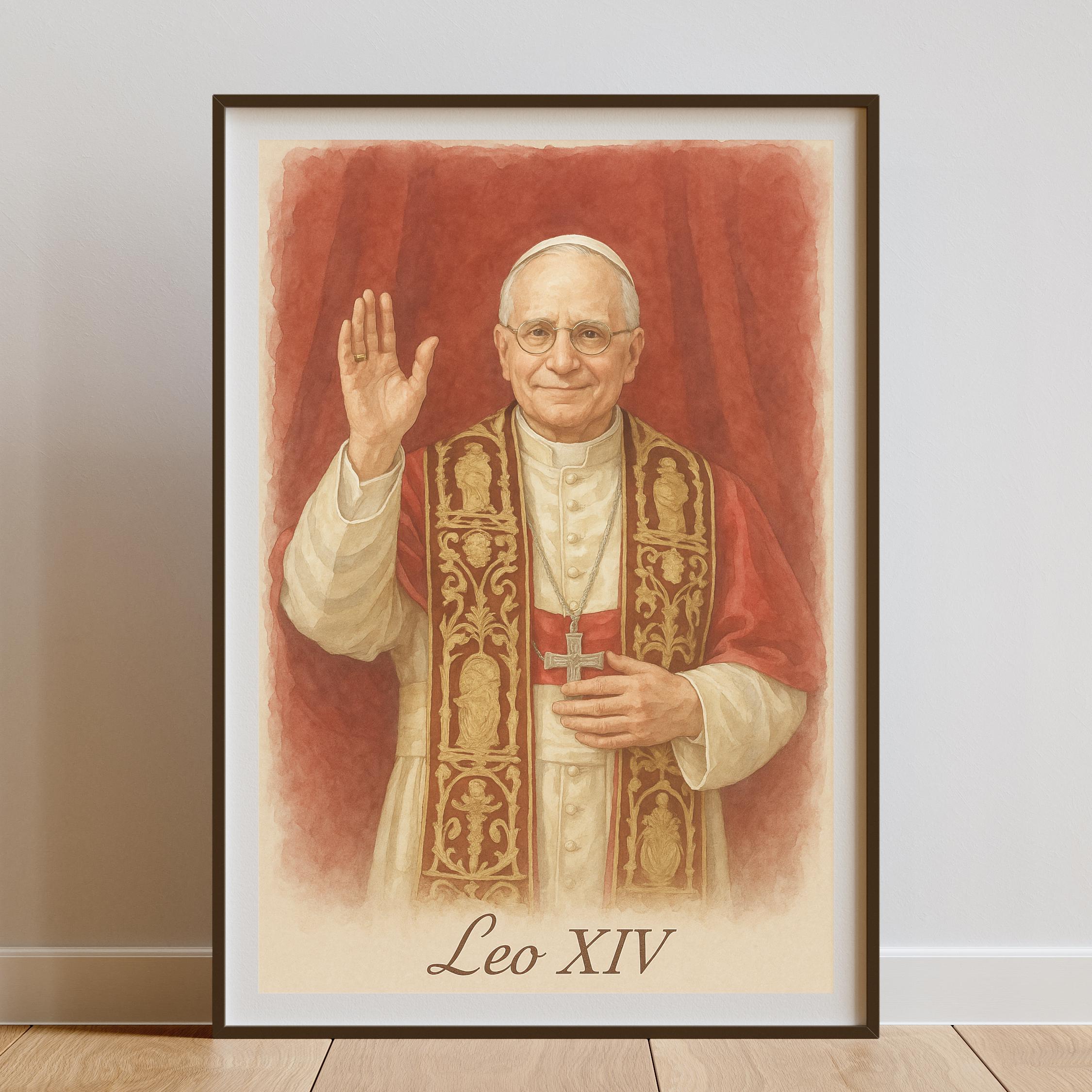 New Pope! Leo Xiv Poster, Catholic Wall Art