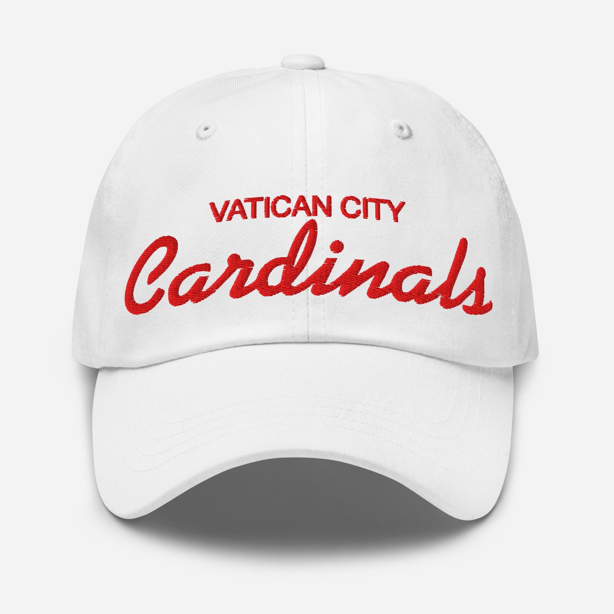 Vatican City Cardinals Hat  Embroidered Cap