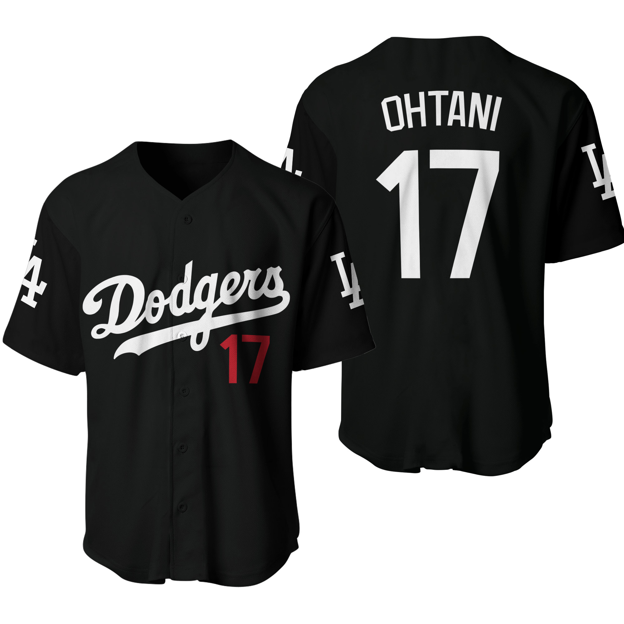 Los Angeless Dodgerrs Shohei Ohtani Black Baseball Jersey