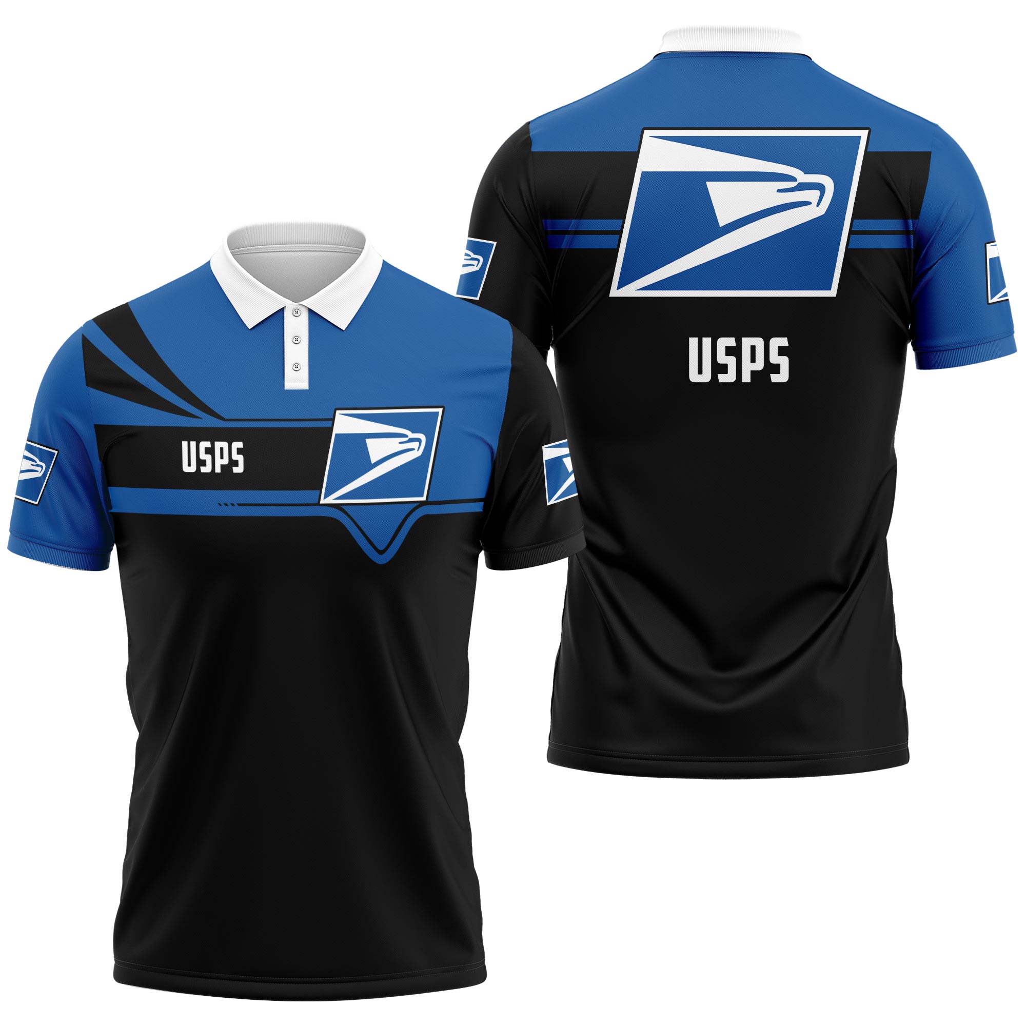 Postal Service Polo Shirt, United Sps 3d Printed Polo Shirt