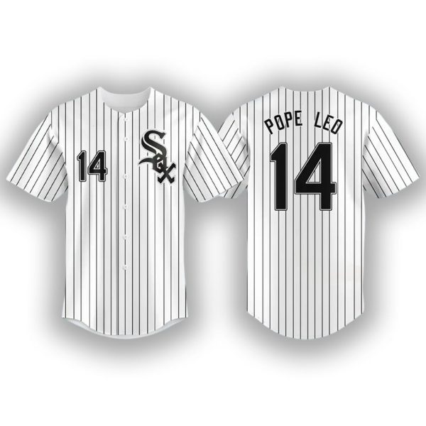 Pope Leo 14 White Sox Jersey - First American Pope Leo Xiv Shirt Gift