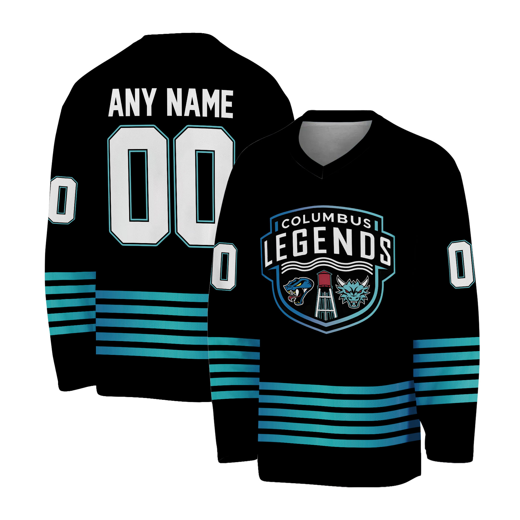 Personalized Columbus River Dragons Legends Night 2025 Hockey Shirt
