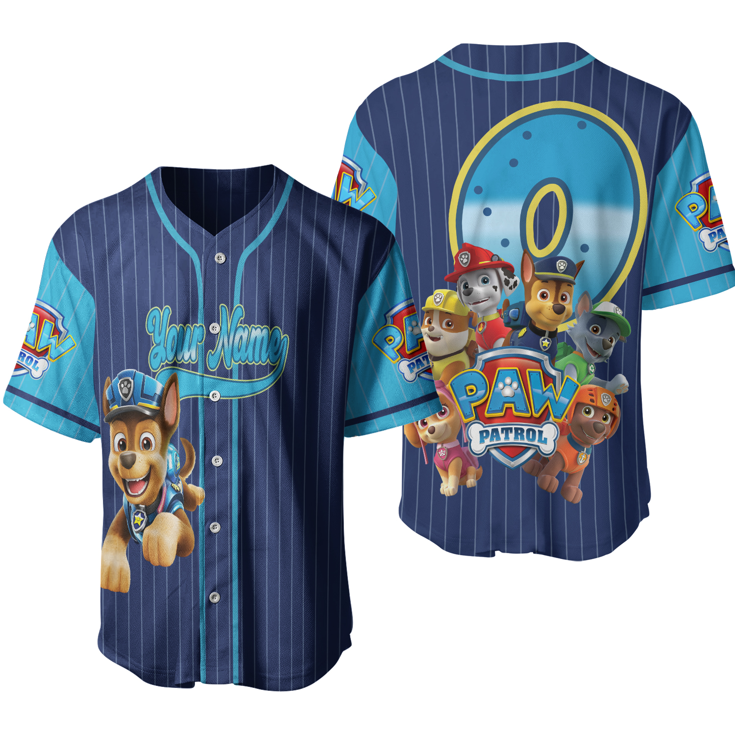 Personalized Patrol Baseball Jersey, Custom Family Patrol Jersey, Patrol Birthday Baseball
