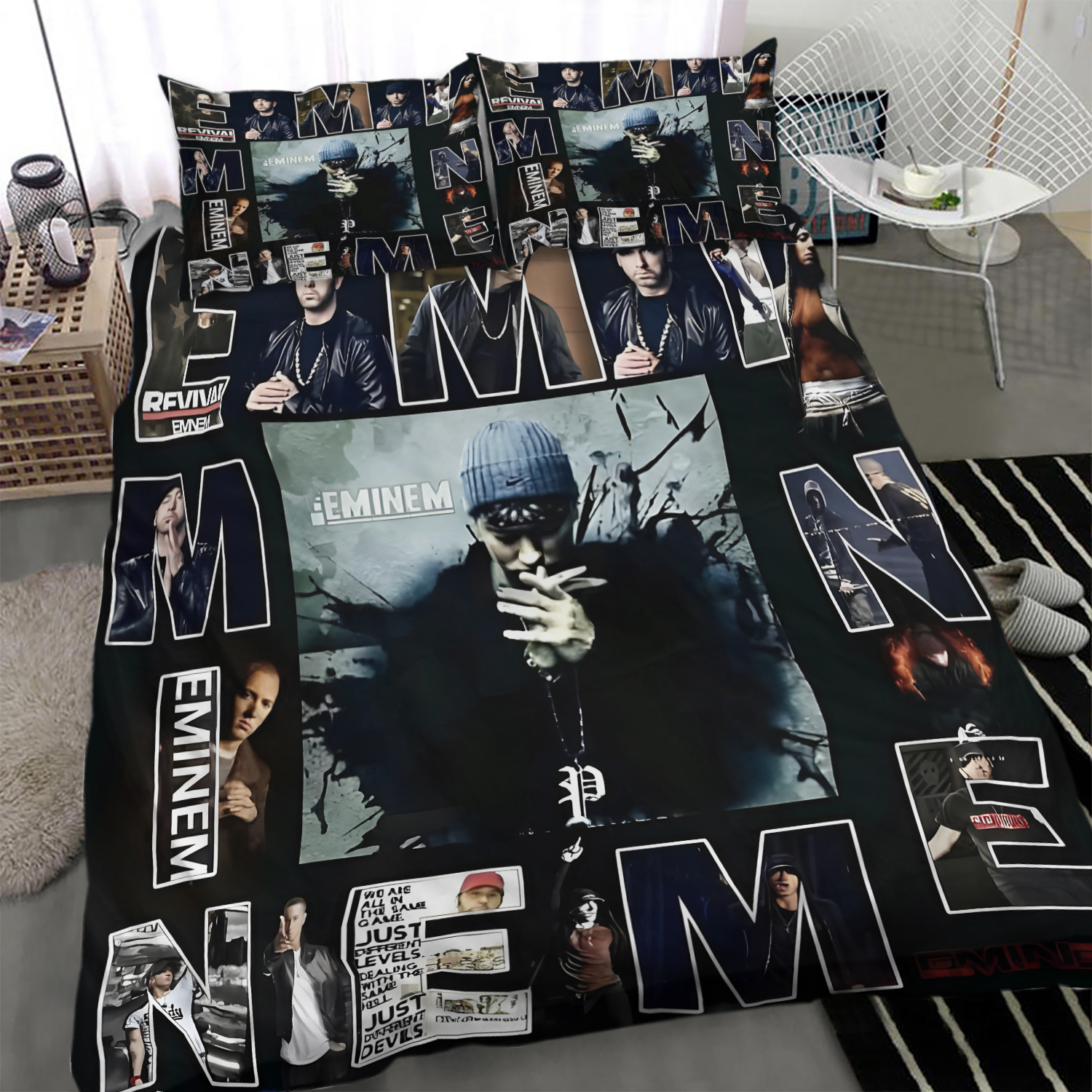 Eminem Hip-hop Singer Bedding Sets, Gifts For Fan