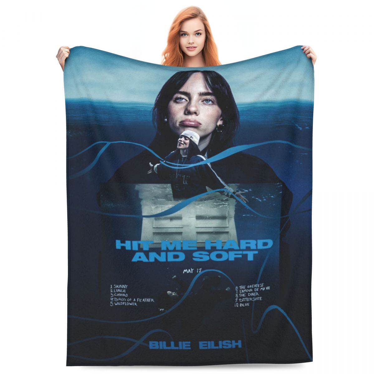 Hit Me Hard And Soft Merch Blanket