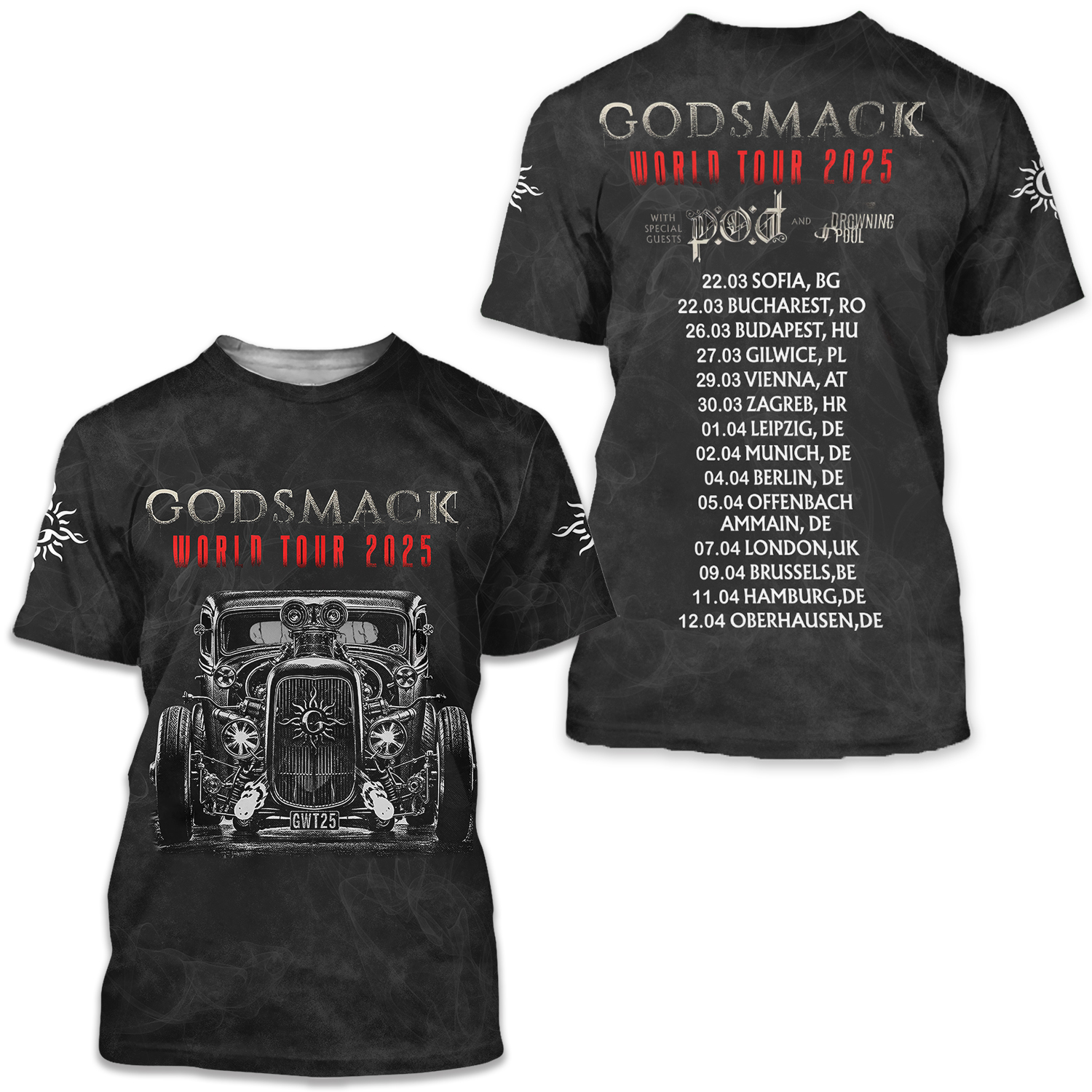 Godsmack 3d Shirt World Tour 2025