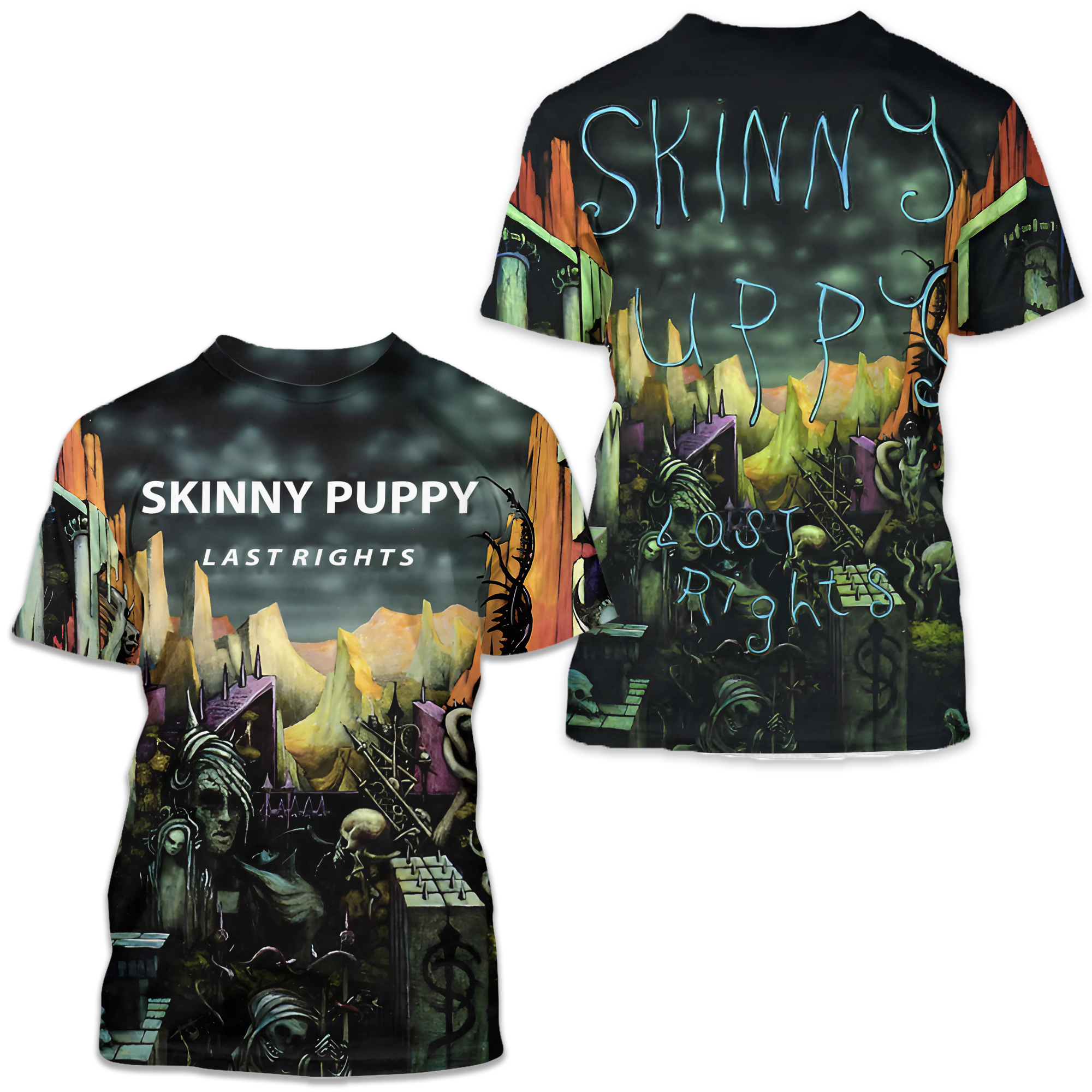 Skinny Puppy Last Rights Album Cover 3d T-shirt