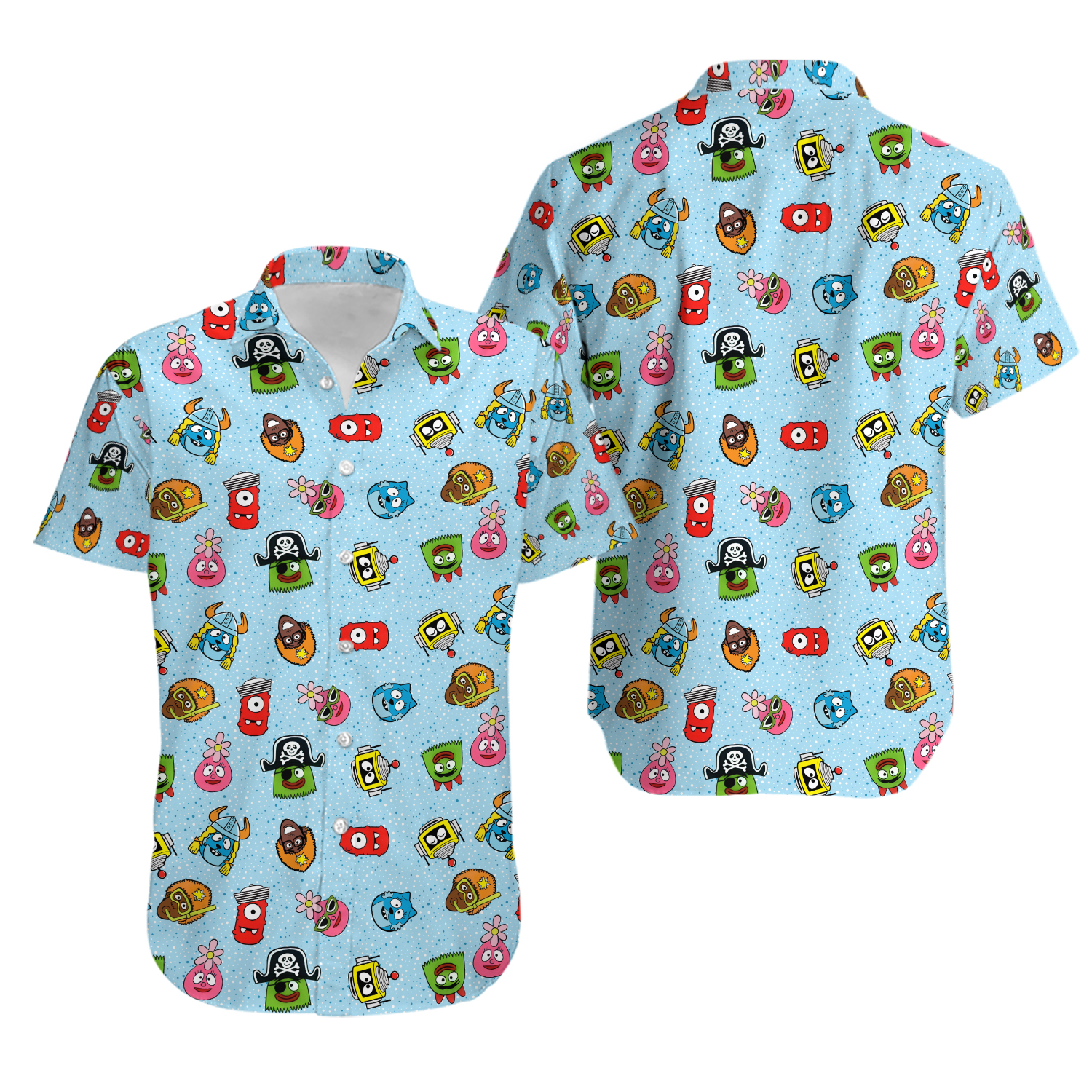 Yo Gabba Gabba Starr Warss Mashup Hawaiian Shirt