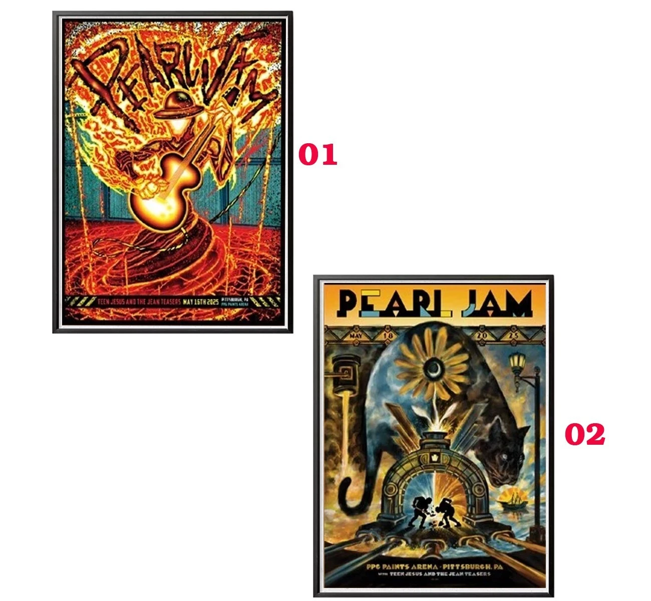 Pearl J Pittsburgh Event 2025 Night 1 &amp; Night 2 May 16 -18 ,2025 Poster