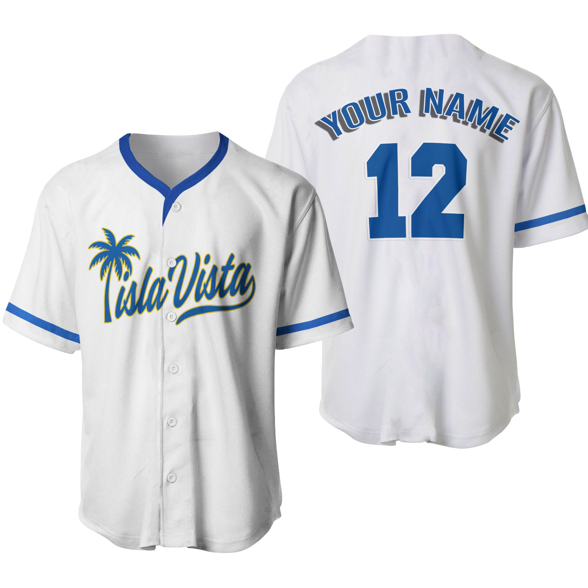 Custom Isla Vista Baseball Jersey, Personalized Team Group Matching Baseball Jersey