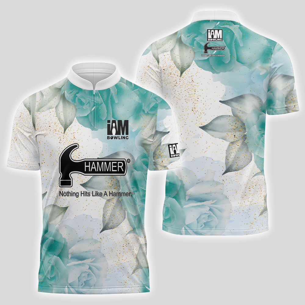 Hammer Flowers Quick Zip Bowling Jersey