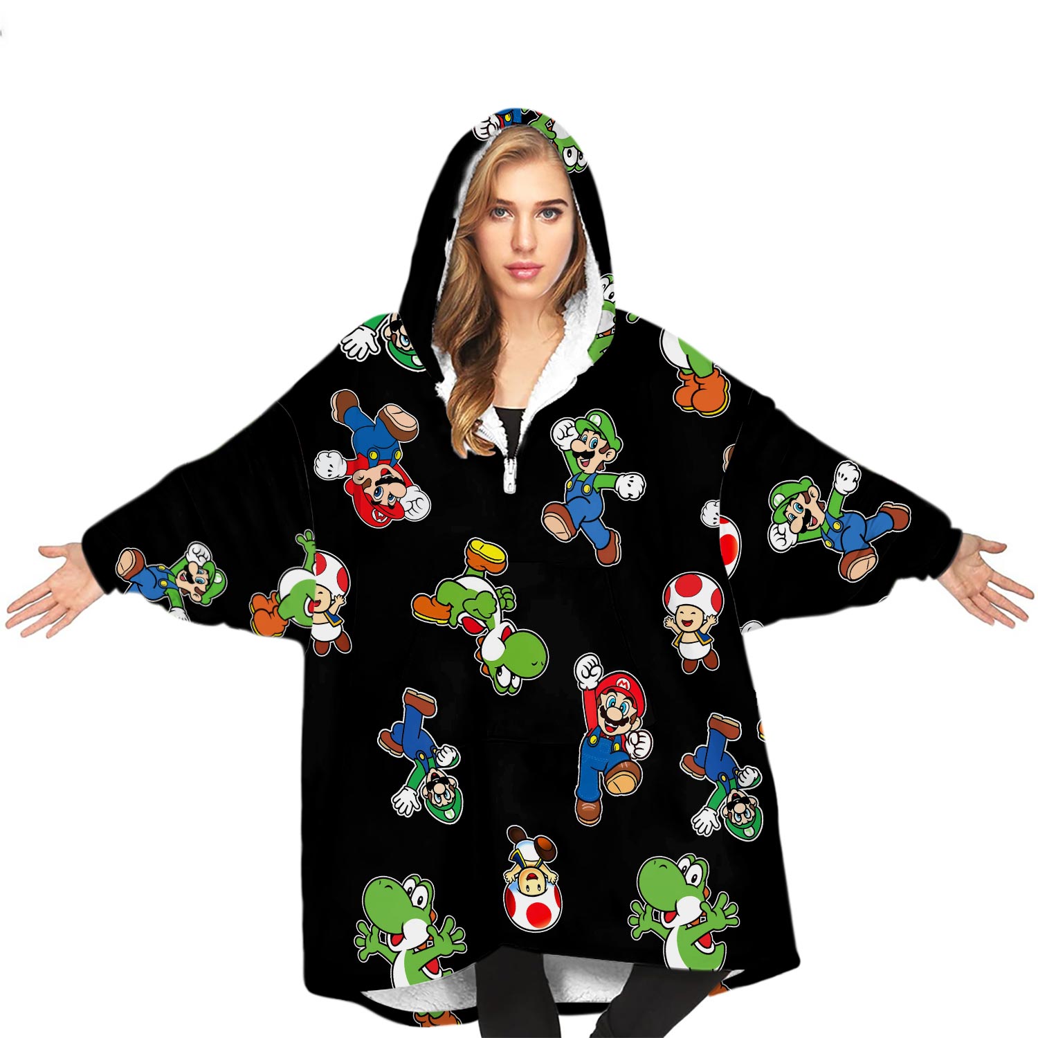 Super Mario Blanket Hoodie