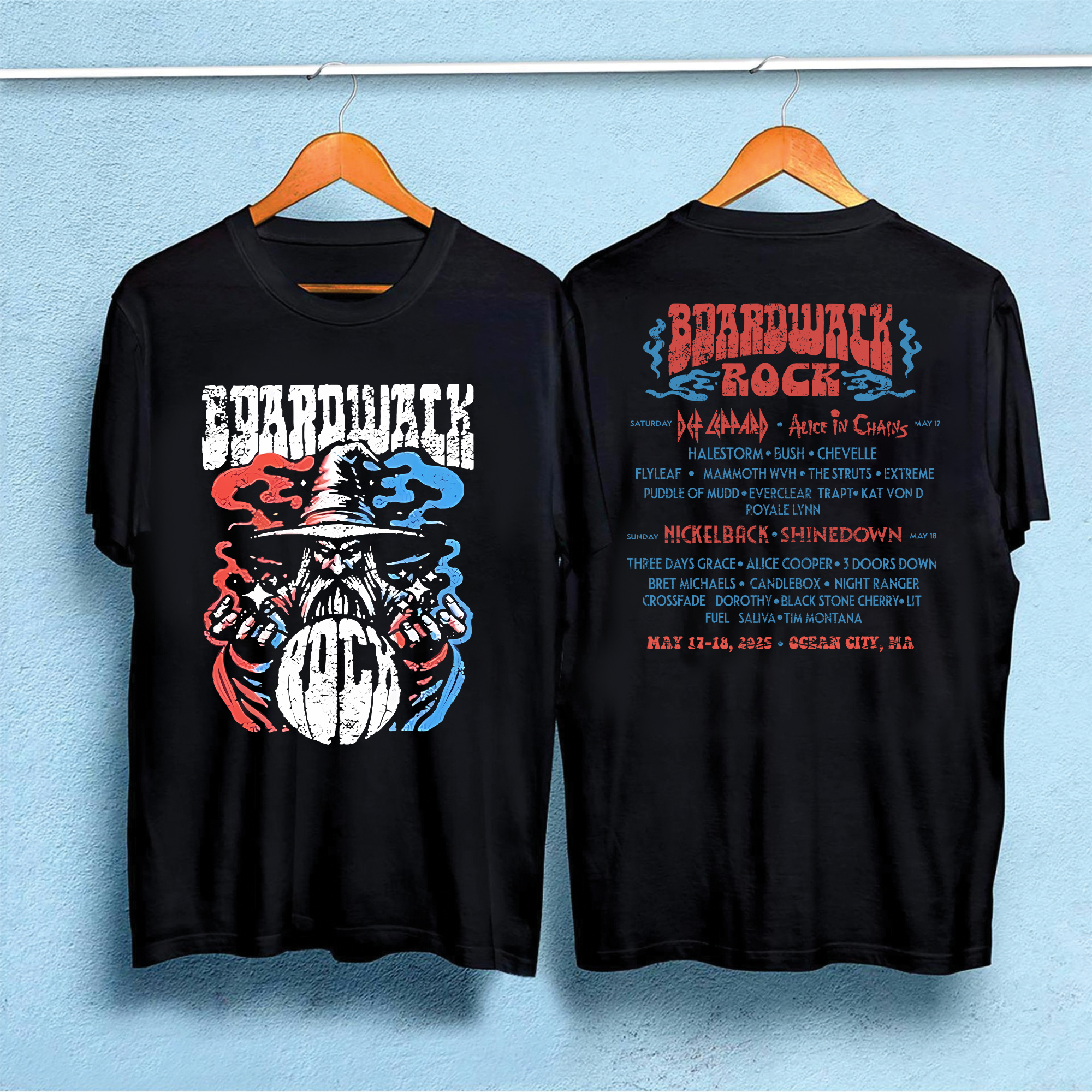 2025 Boardwalk Rock Festival Merch Shirt