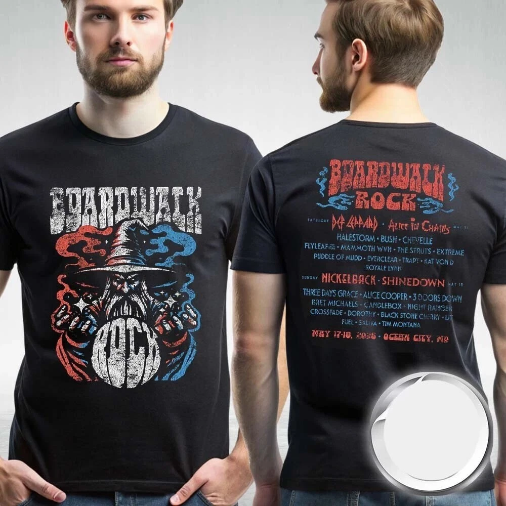 2025 Boardwalk Rock Festival Merch For The Ocean City M D On May 17-18 2025 Gift