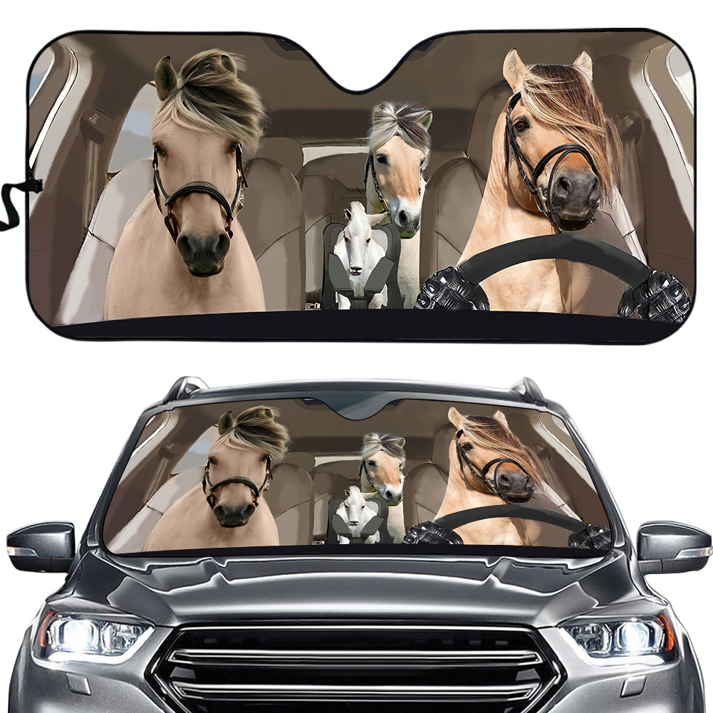 Horse Car Sun Shade