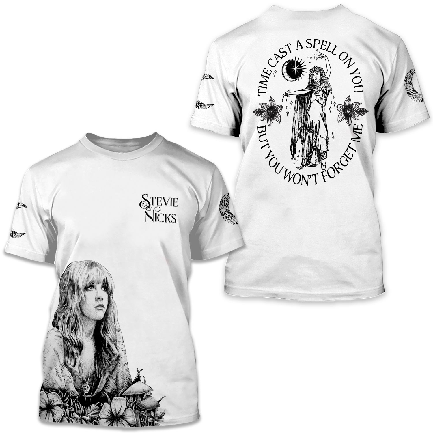 Stevie Nicks Time Cast A Spell On You 3d T-shirt