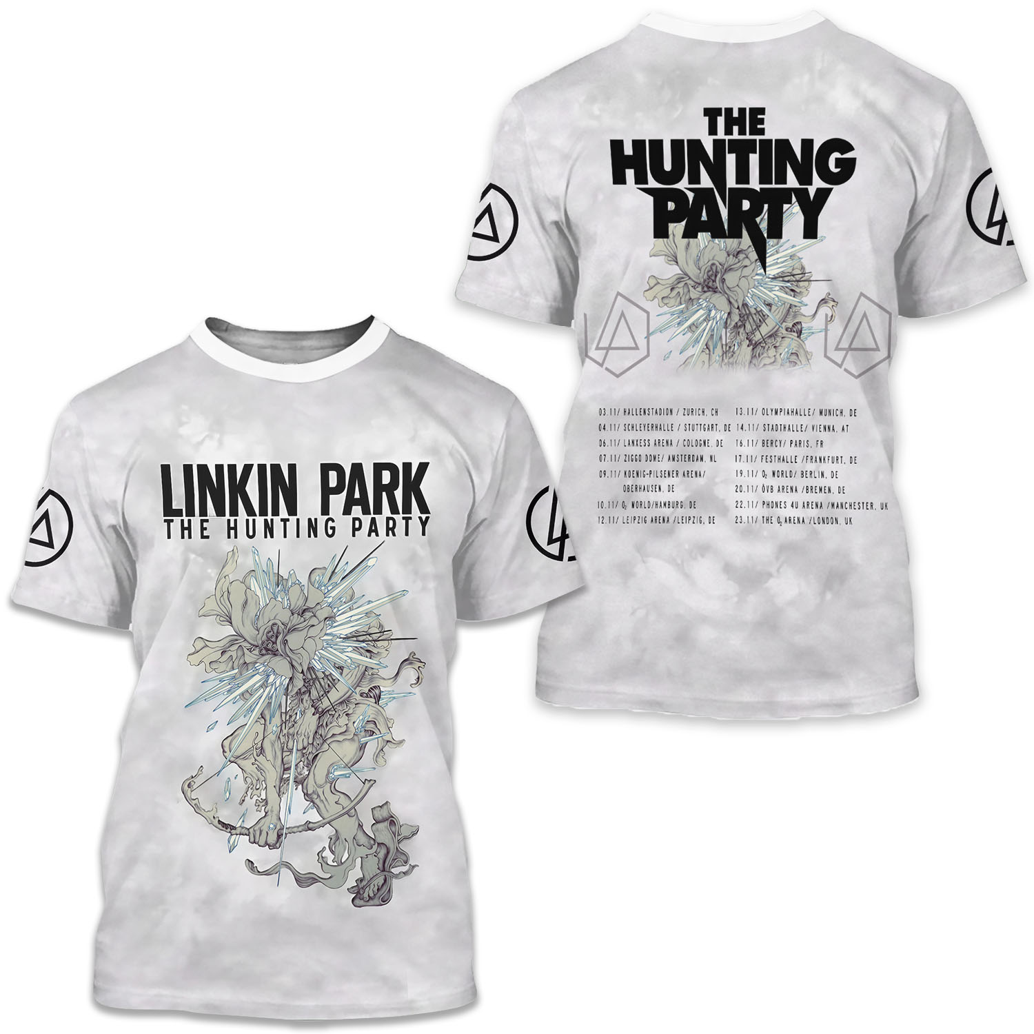 Linkin Park 2025 From Zero World Tour Date   Location 3d T-shirt Gift For Men