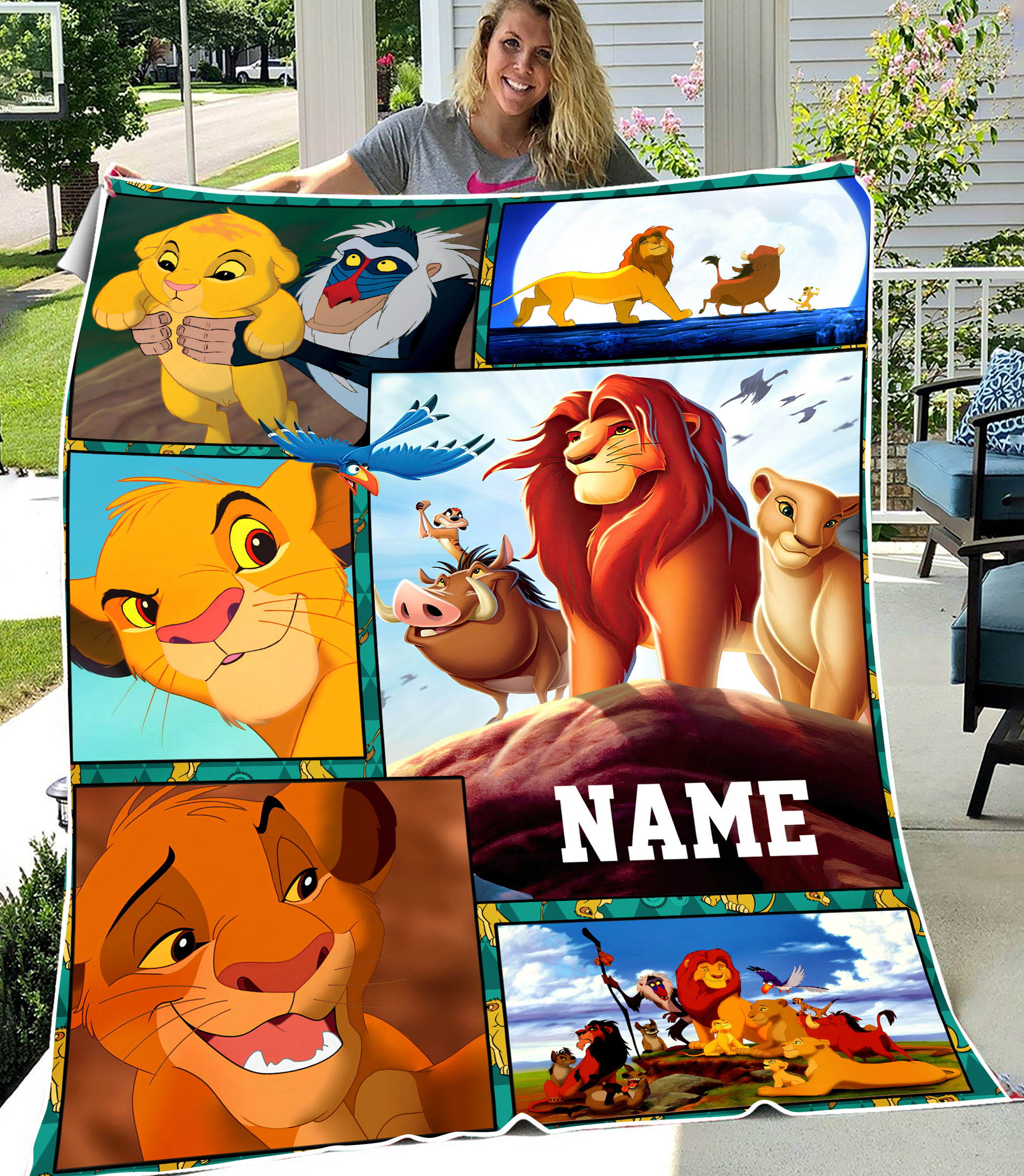 Personalized Lion King Blankets