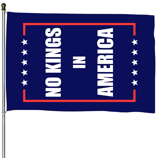 No Kings In American Flag