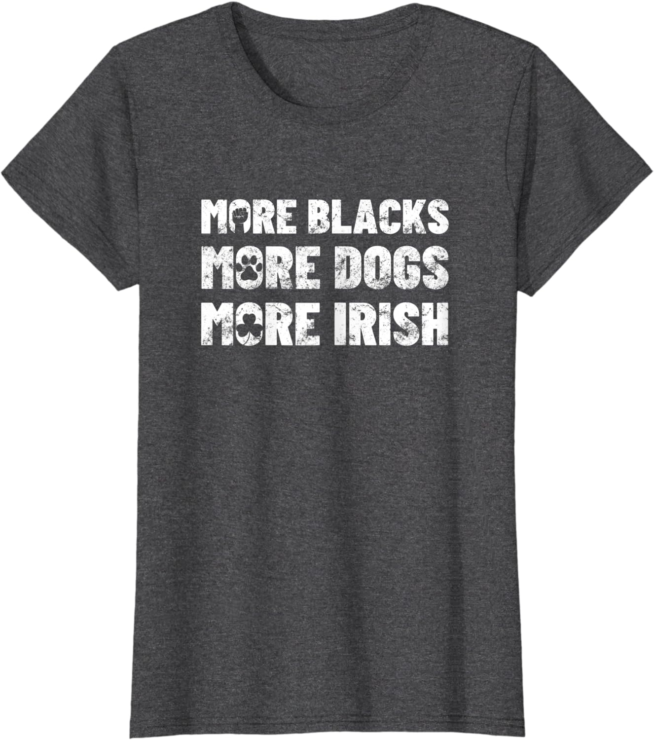 More Black More Dogs More Irish TShirt Designed & Sold By Linda