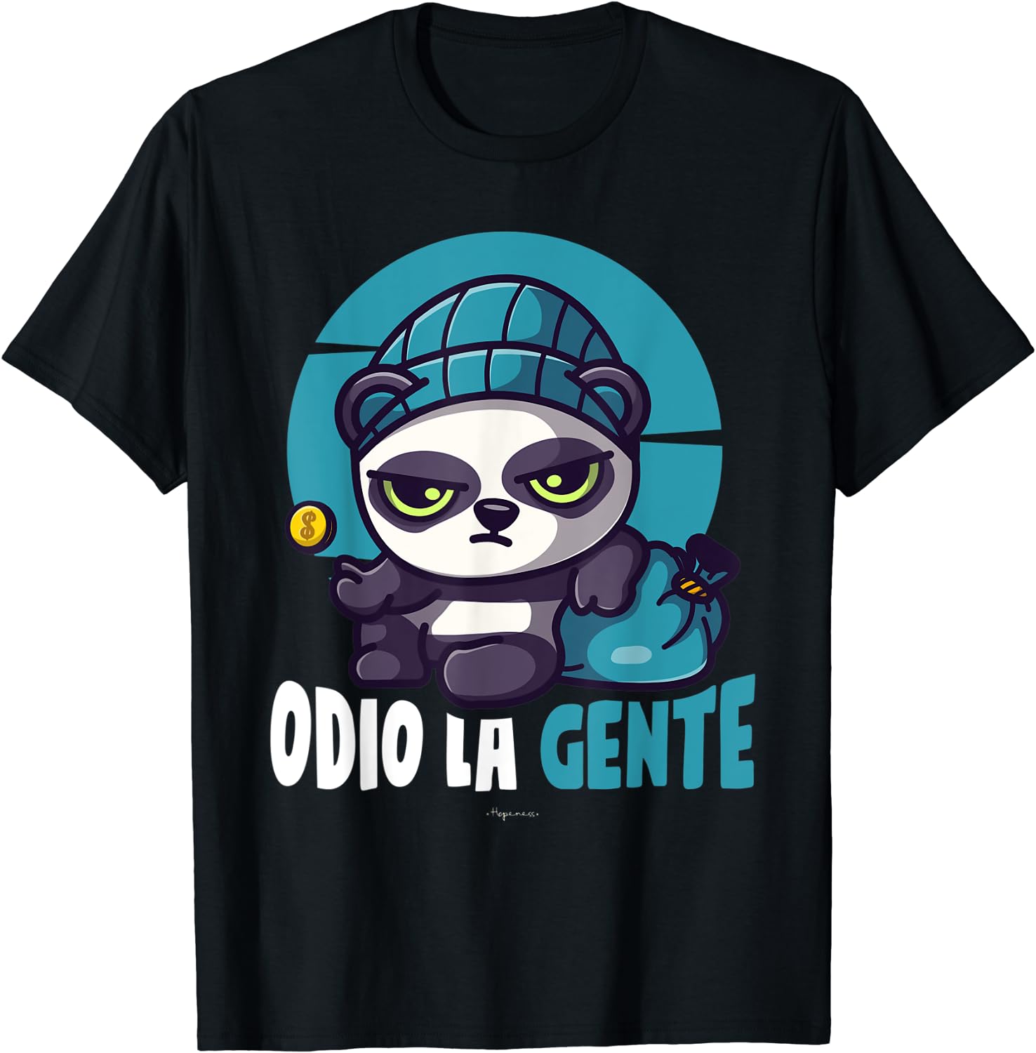 Discover Maglietta T-Shirt Odio Per Uomo Donna Bambini - Panda Spiritoso Detto Odio La Gente
