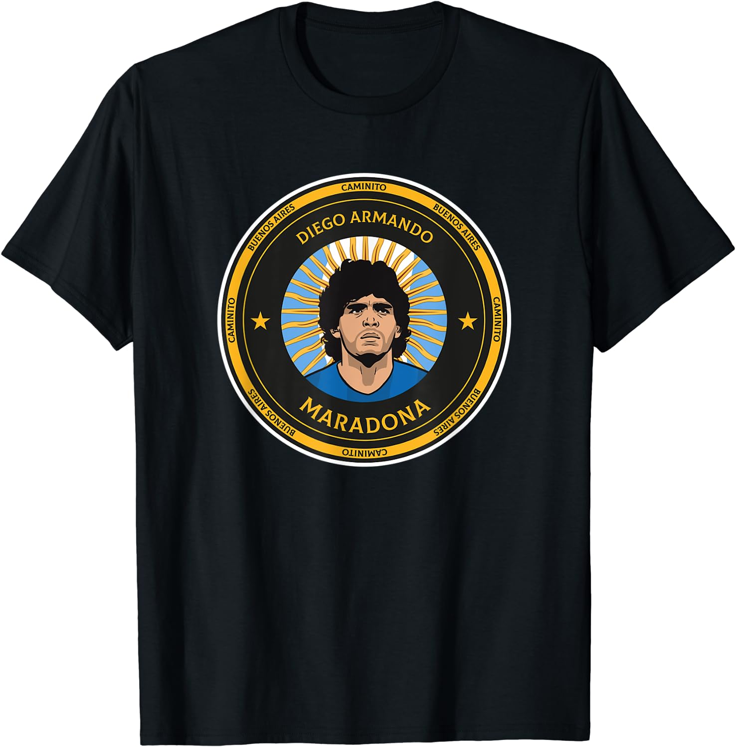 Discover Maglietta T-Shirt Diego Maradona Calciatore Per Uomo Donna Bambini - Il Migliore Giocatore Della Storia