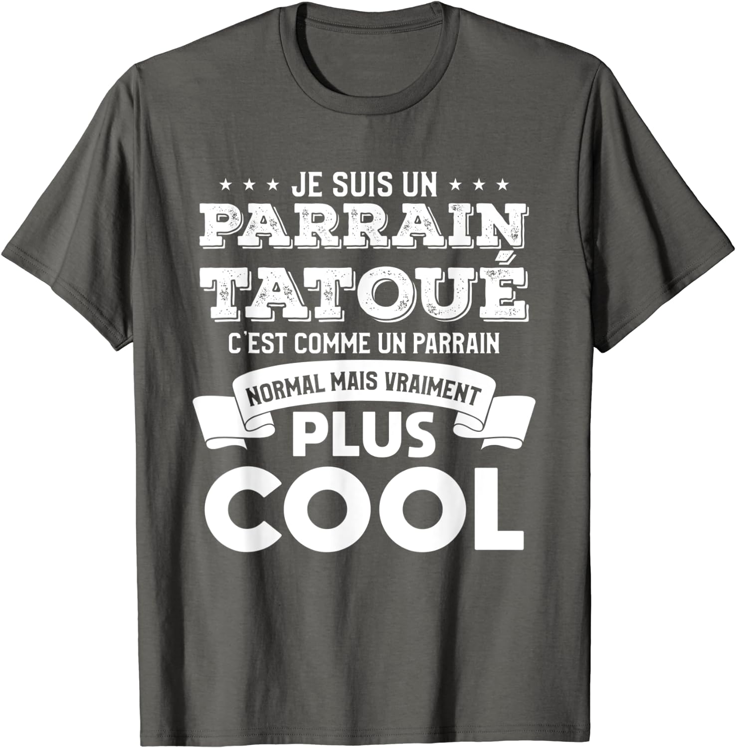 tee shirt homme je suis un parrain motard comme un parrain normal