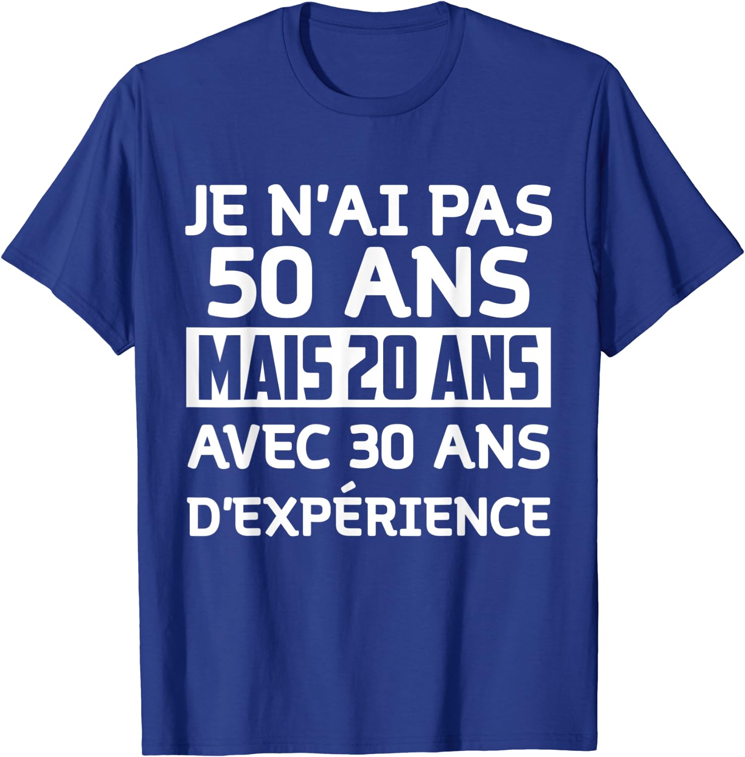 Mug Je n'ai pas 60 ans j'ai 20 ans + 40 ans d'expérience